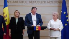 Briefing de presă susținut de deputații Reghina Apostolova și Denis Ulanov