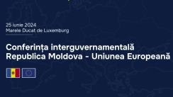 Conferința de presă susținută de prim-ministrul Republicii Moldova, Dorin Recean, și reprezentanții Comisiei Europene și președinției în exercițiu a Consiliului European