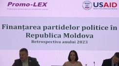 Evenimentul de prezentare a raportului privind „Finanțarea partidelor politice în Republica Moldova. Retrospectiva anului 2023”