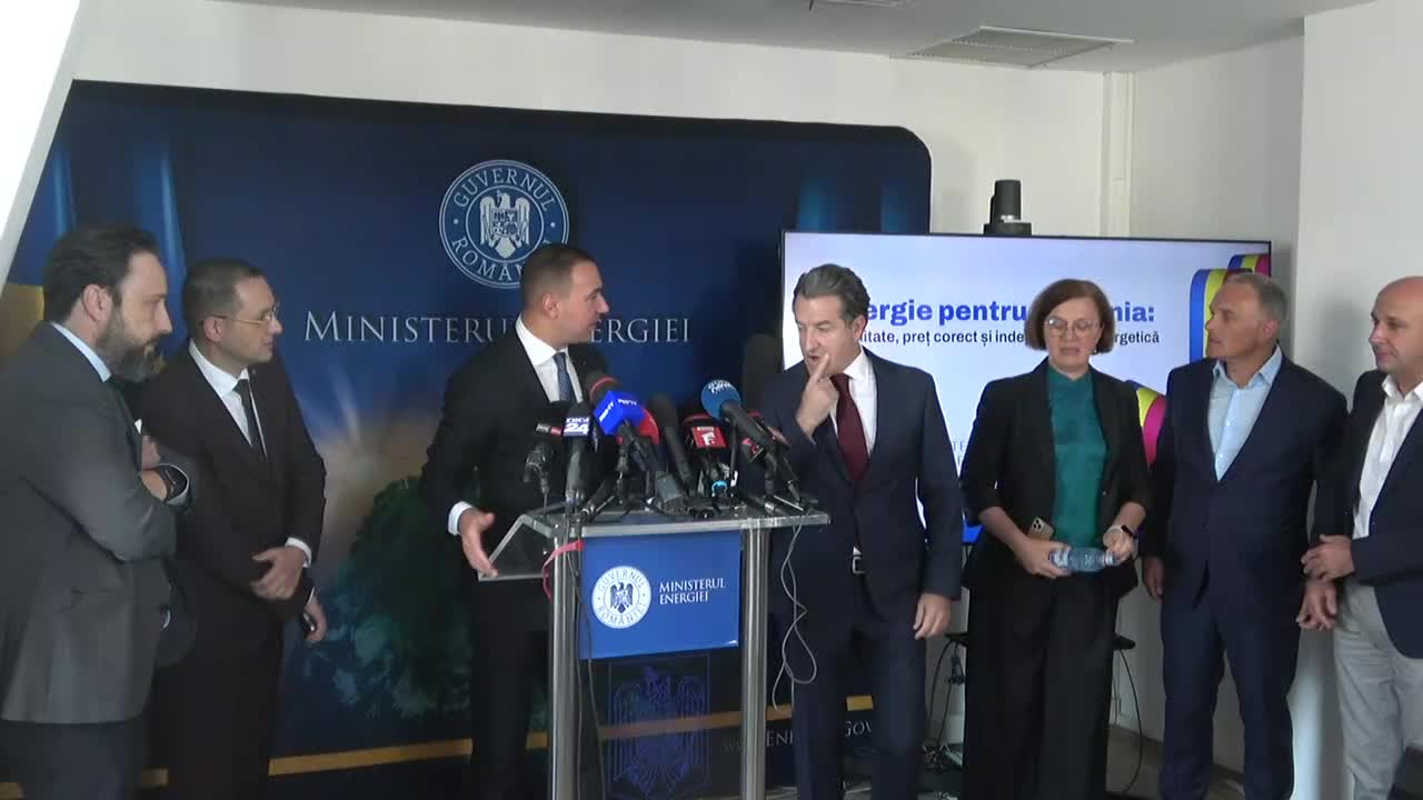 Conferință de presă susținută de Ministrul Energiei al României, Bogdan Ivan