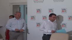 Conferință de presă susținută de vicepreședintele PNL Mihai Voicu și secretarul general al PSD Liviu Dragnea