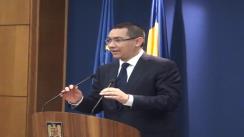 Conferință de presă susținută de Victor Ponta și Daniel Chițoiu