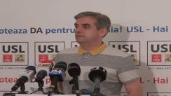 Conferință de presă susținută de viceliderul grupului PNL din Camera Deputaților, Eugen Nicolăescu