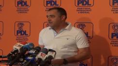 Conferință de presă susținută de prim-vicepreședintele PDL, Cezar Preda