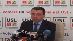 Conferință de presă susținută de vicepreședintele PNL, Mihai Voicu