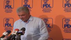 Conferință de presă susținută de președintele interimar al PDL București, Adriean Videanu