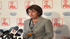 Conferință de presă susținută de vice-președintele PDL, Sulfina Barbu