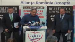 Conferință de presă susținută de co-președinții ARD, Vasile Blaga și Mihai Răzvan Ungureanu