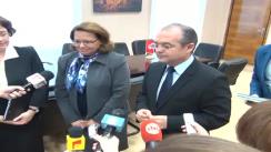 Declarații de presă cu ocazia întrevederii primarului Emil Boc cu E.S. Dna. Mahbouba CHEBBI GUIGA, ambasadorul Republicii Tunisia în România