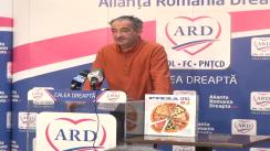 Conferință de presă susținută de purtătorul de cuvânt al ARD, Traian Ungureanu