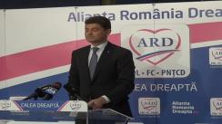 Conferință de presă susținută de candidatul ARD în Colegiul 6, Camera Deputaților, Cristian Boureanu