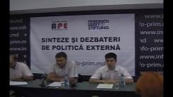 Asociația pentru Politică Externă - A doua ședință a Clubului de Presă al APE cu tema: „Consecințele tergiversării procedurii de ratificare de către Republica Moldova a Statutului Curții Penale Internaționale de la Roma„