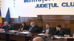  Cluj-Napoca. Videoconferință cu prefecții și autoritățile administrației publice locale cu tema: Activitatea Comandamentului de Iarnă, prezidată de ministrul Administrației și Internelor Mircea Dușa