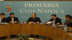 Conferință de presă susținută de primarul municipiului Cluj-Napoca, dl. Emil Boc