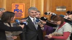 Declarațiile deputatului PDL, Ioan Oltean, înainte de ședința Colegiului Director Național al PDL