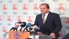 Conferință de presă susținută de președintele PDL, Vasile Blaga după ședința BPN al PDL