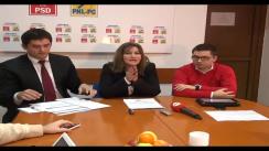 Conferință de presă în prezența consilierilor locali PSD Cluj-Napoca