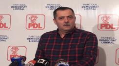 Conferință de presă susținută de prim-vicepreședintele PDL, Cezar Preda