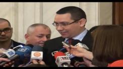 Declarații de presă susținute de prim-ministrul României, Victor Ponta