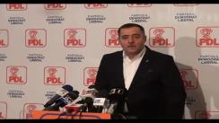 Conferință de presă susținută de prim-vicepreședintele PDL, Cezar Preda