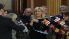 Declarații de presă susținute de deputatul PDL, Elena Udrea după ședința Consiliului Național Director al PDL