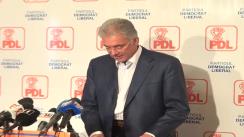 Conferință de presă susținută de președintele interimar al PDL București, Adriean Videanu