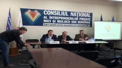Conferință de presă organizată de Consiliul Național al Întreprinderilor Private Mici și Mijlocii din România 