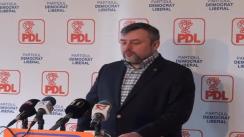 Conferință de presă susținută de președintele Comisiei de Organizare a Convenției Naționale Extraordinare a PDL, Ioan Balan