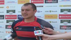 Declarații după Meciul de Rugby între Steaua București și Farul Constanța. Etapa VI SuperLiga CEC Bank