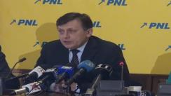 Conferință de presă susținută de Președintele Partidului Național Liberal, Crin Antonescu