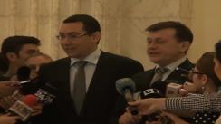 Declarațiile președintelui Senatului, Crin Antonescu, și primului ministru, Victor Ponta