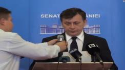 Conferință de presă referitoare la bilanțul sesiunii parlamentare februarie-iunie 2013 susținită de Președintele Senatului României, Crin Antonescu