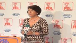 Conferință de presă susținută de vicepreședintele PDL, Sulfina Barbu