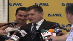 Declarațiile lui Crin Antonescu după ședința Delegației Permanente a PNL din 30 august 2013