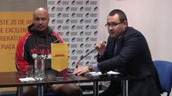 Conferință de presă susținută de Federația Română de Rugby cu ocazia primului meci-test al Stejarilor, cu echipa Tonga