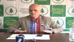 Conferință de presă susținută de filiala Iași a Partidului Ecologist Român