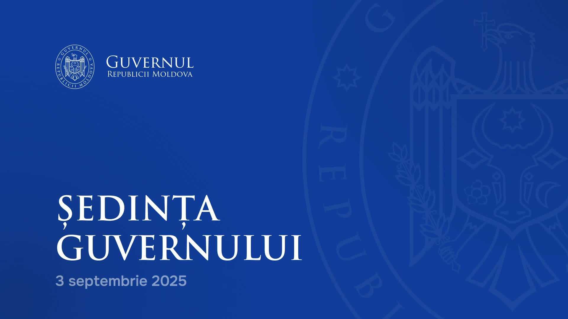 Ședința Guvernului Republicii Moldova din 3 septembrie 2025
