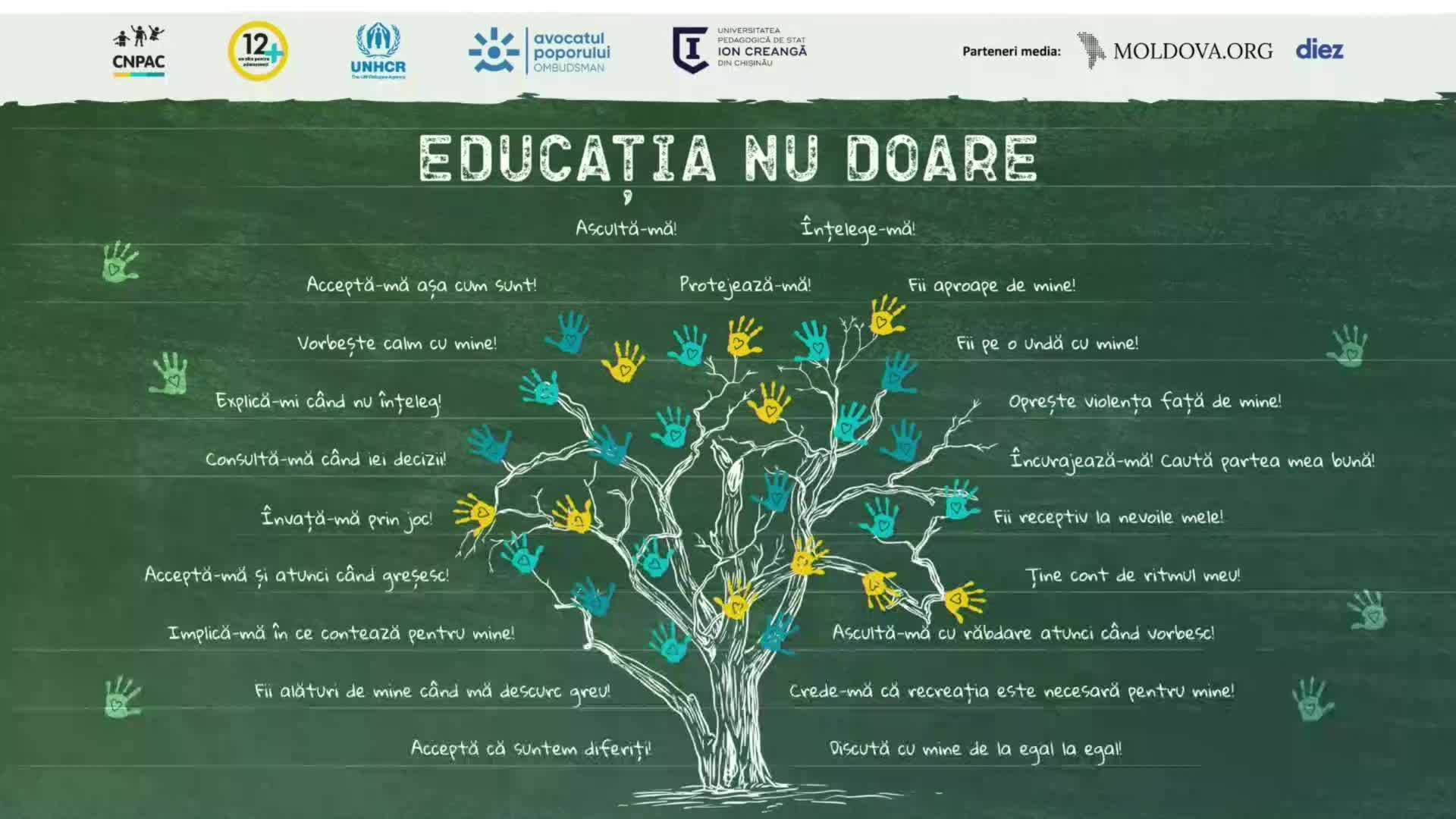 Evenimentul de lansare a campaniei #EducațiaNUdoare