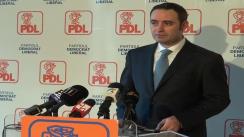 Conferință de presă susținută de vicepreședintele PDL, Alexandru Nazare