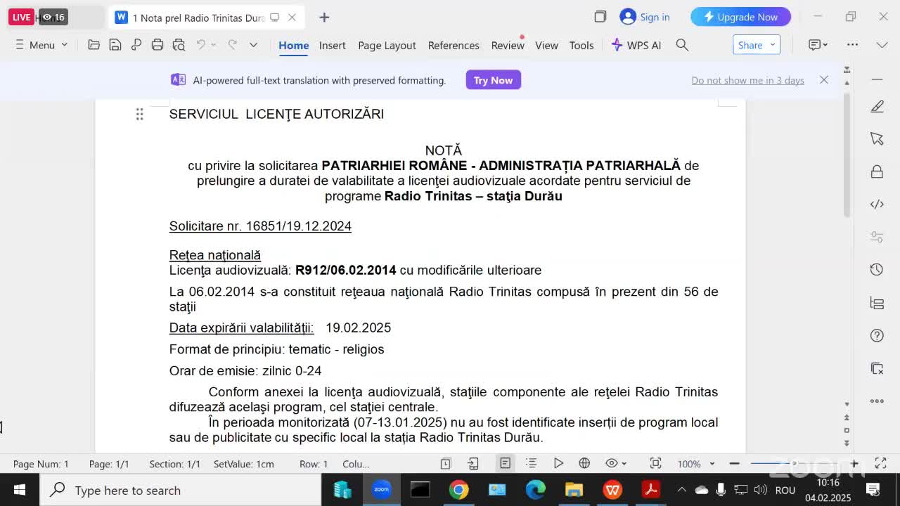 Ședința Consiliului Național al Audiovizualului din 4 februarie 2025