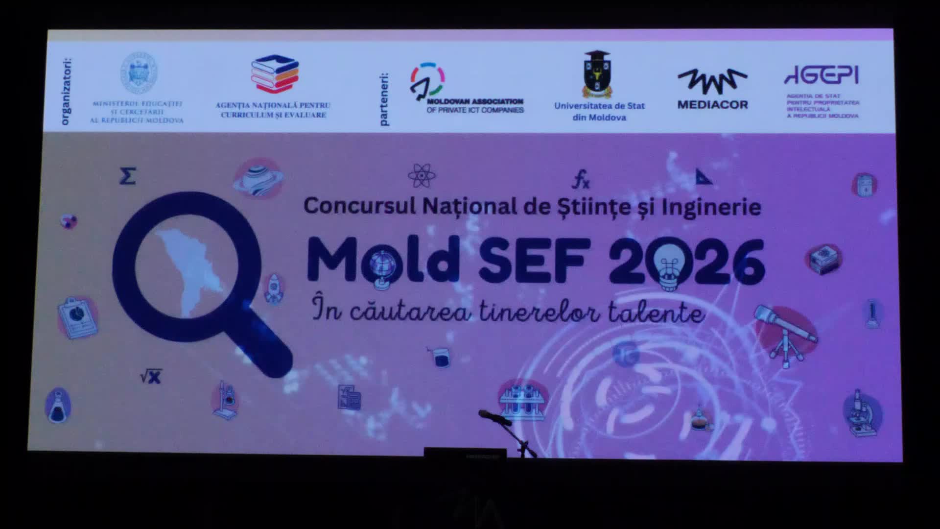 Festivitatea de deschidere a Concursului Național de Științe și Inginerie „Mold SEF” (Moldova Science and Engineering Fair), ediția a XIV-a