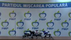 Conferință de presă susținută de deputatul și membrul PMP, Elena Udrea