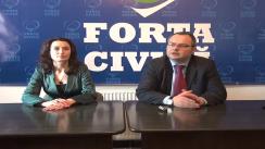 Conferință de presă susținută de filiala județeană Iași a Partidului Forța Civică