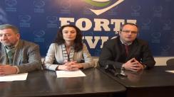 Conferință de presă susținută de filiala Iași a Partidului Forța Civică