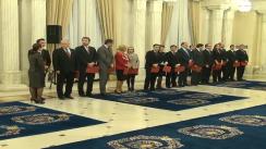 Ceremonia de depunere a jurământului de învestitură în funcție a unor membri ai Guvernului României