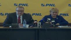 Conferință de presă susținută de grupul parlamentar al PNL privind unele inițiative legislative inițiate de către parlamentarii liberali