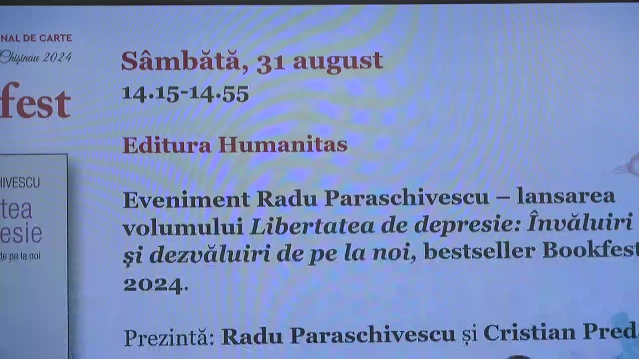 Lansarea volumului „Libertatea de depresie: Învăluiri și dezvăluiri de pe la noi” de Radu Paraschivescu, bestseller Bookfest 2024