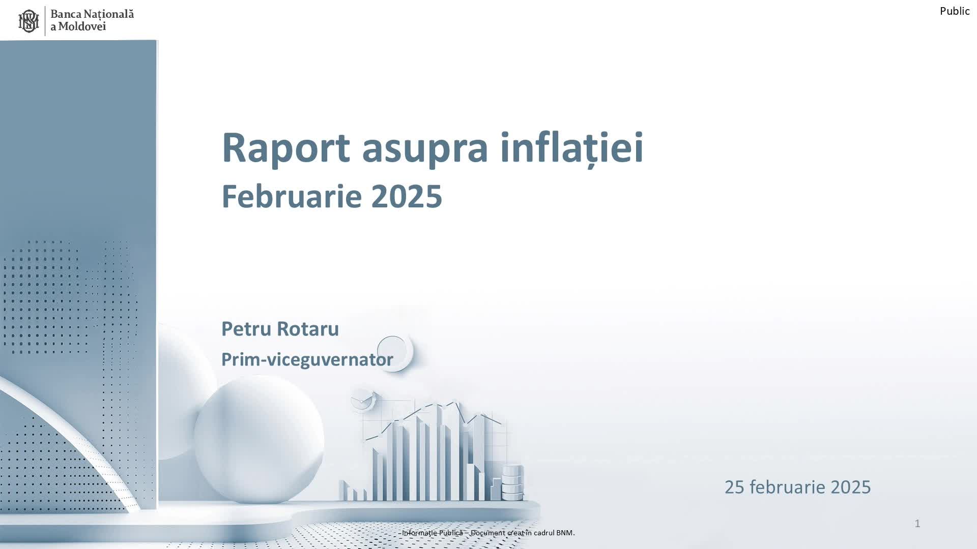 Prezentarea Raportului BNM asupra inflației nr. 1, 2025