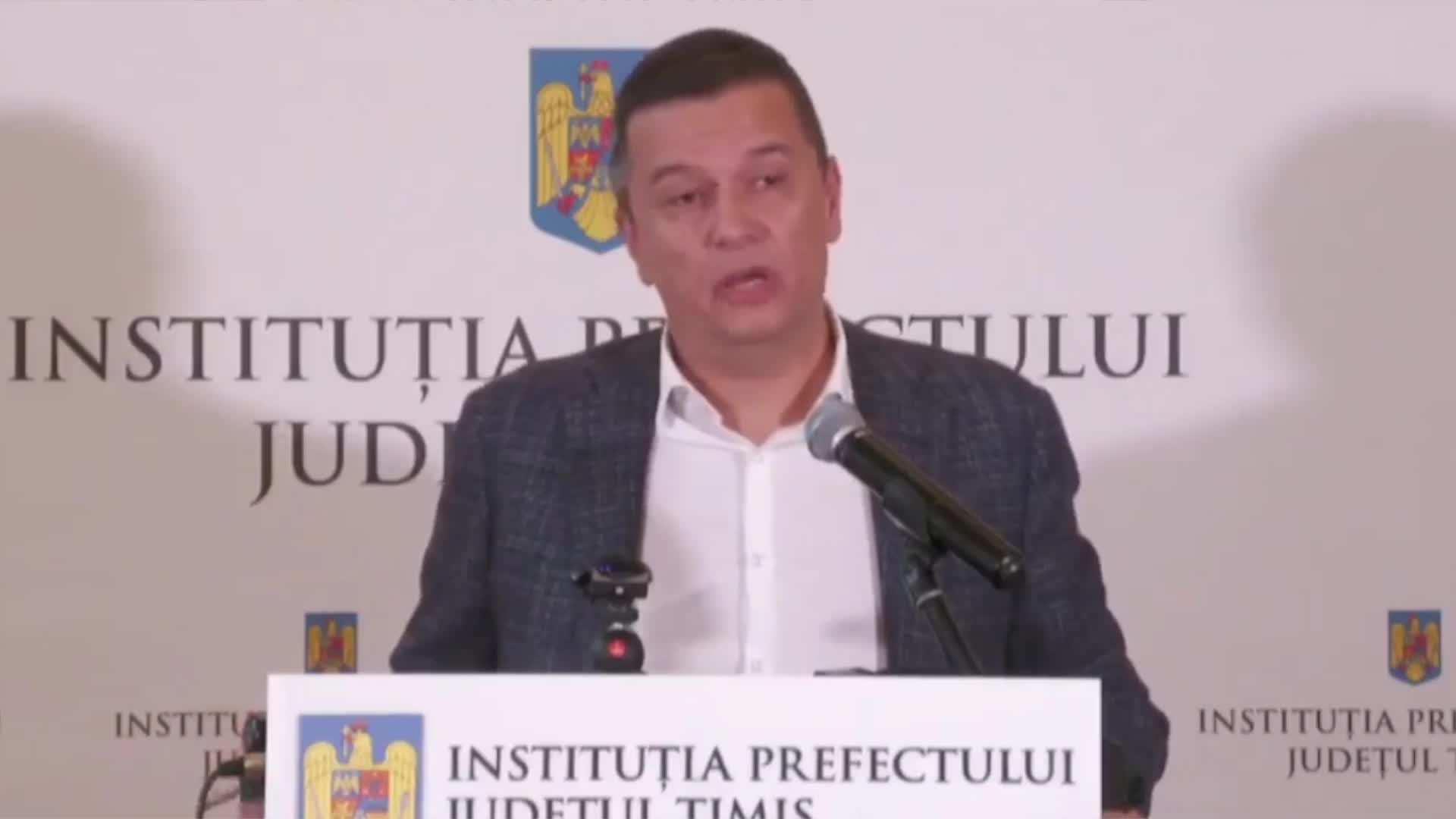 Conferință de presă susținută de ministrul Transporturilor și Infrastructurii, Sorin Grindeanu, după semnarea contractului pentru proiectarea și execuția Variantei Ocolitoare Timișoara Vest