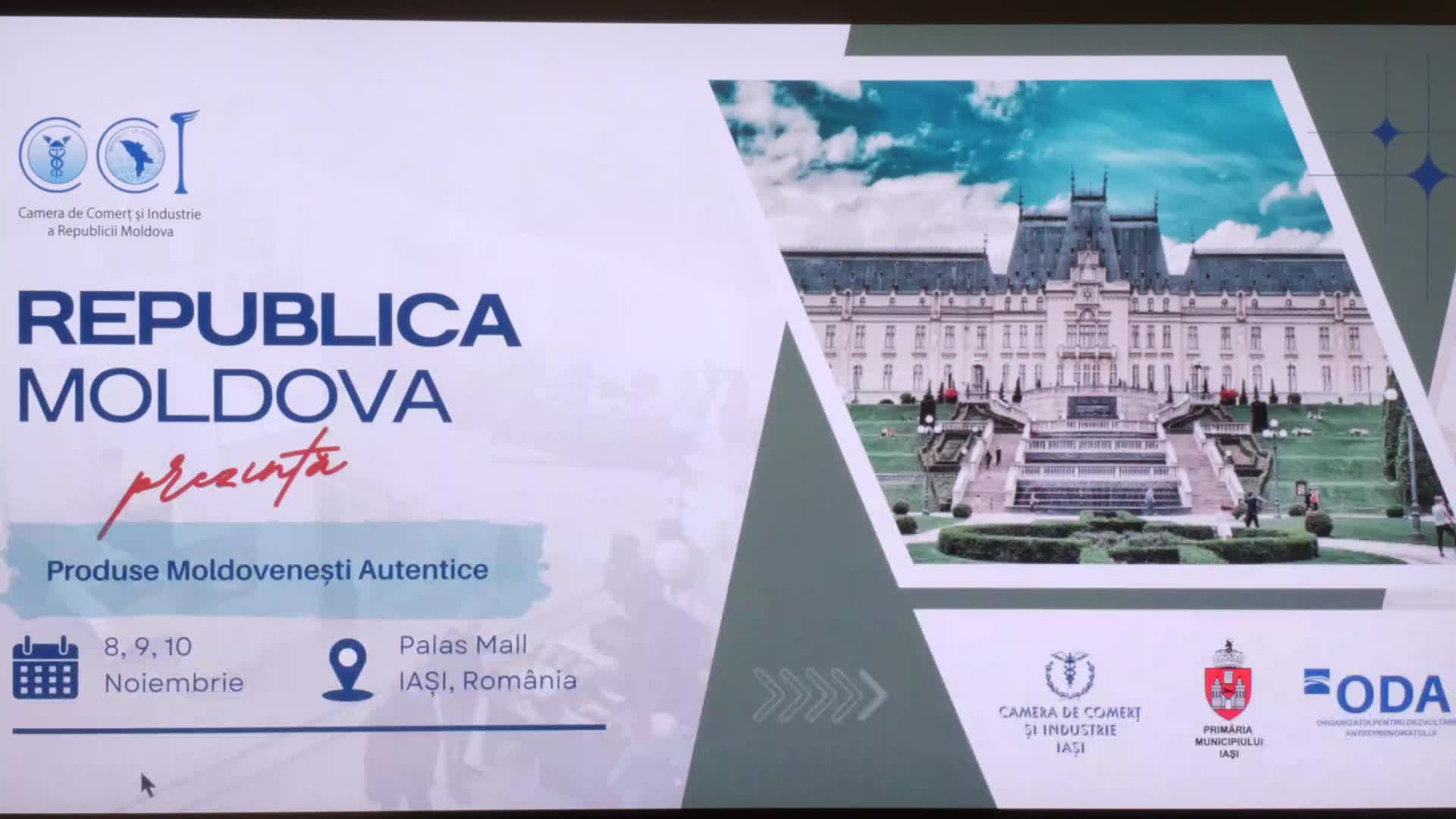 Conferința de lansare a Expoziției „Republica Moldova Prezintă” la Iași - Ediția VI